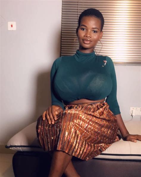 Meet The Model Who Reportedly Posses The Biggest Breasts In Ghana