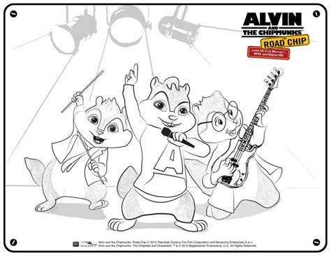Free Alvin and The Chipmunks Coloring Page - Mama Likes This