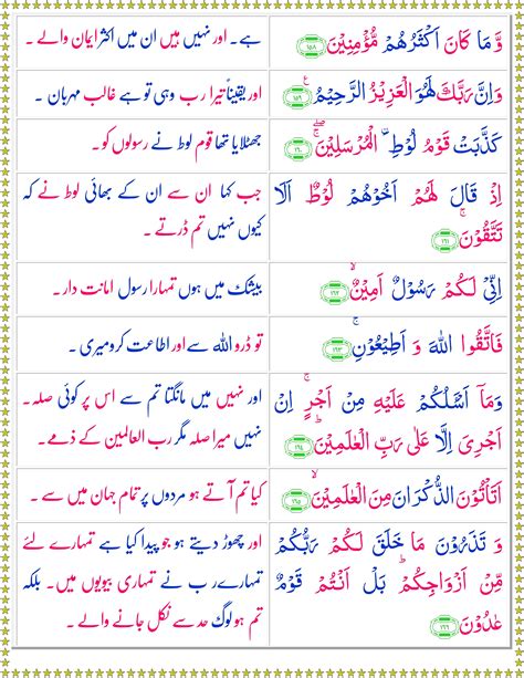 Surah As Shuara Urdu Page 2 Of 3 Quran O Sunnat