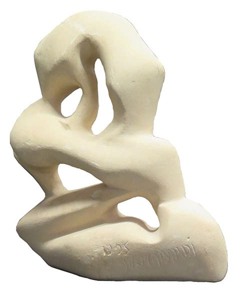 Abstract Plaster Sculpture Lost And Found