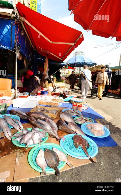 Jagalchi Fish Market Busan South Korea Stock Photo Alamy