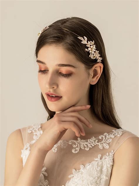 Rhinestone Crystal Headbands Wedding Hair Accessories Bridal Pearl