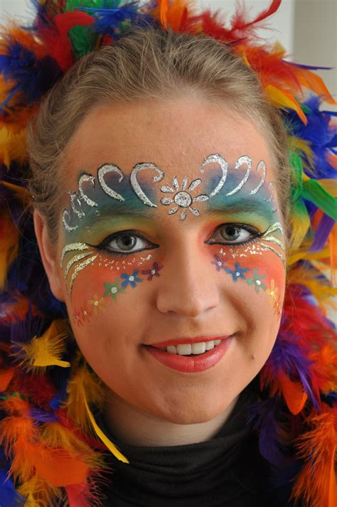Rainbow Facepainting 2 Face Painting Carnival Face Paint Projects