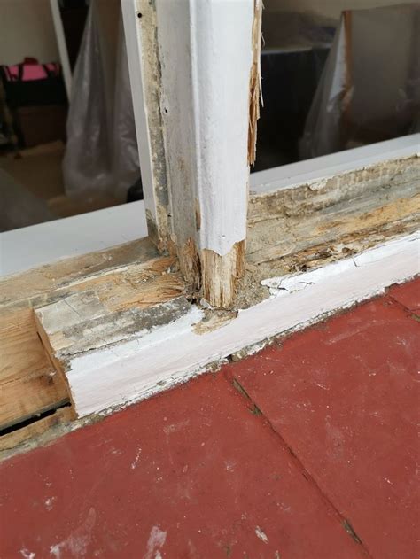 Rotten Wood Frame Being Repaired Wood Window Frame Repair Window Repair