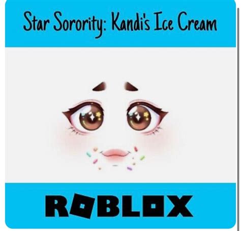 Roblox Star Sorority Kandis Ice Cream With Kandis Sprinkle Face Code
