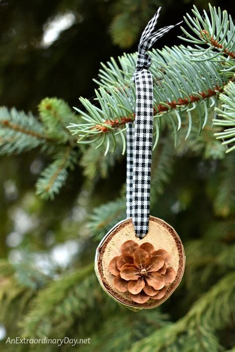 How To Make Simple Rustic Birch And Pine Cone Christmas