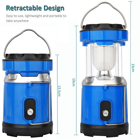 The lamp is made out of clear glass with a matte container inside of it which hides the light bulb, creating a unique piece. Camping Lantern Light, IRuiYinGo Rechargeable Lamp Solar ...