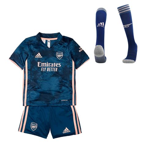 Arsenal Third Away Full Kit 202021 By Adidas Kids Gogoalshop