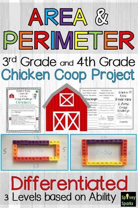 Perimeter And Area Project Chicken Coops Area And Perimeter Math