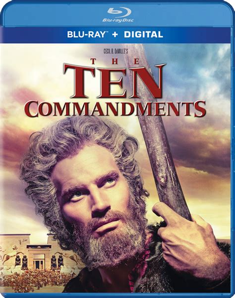 Best Buy The Ten Commandments Includes Digital Copy Blu Ray 1956