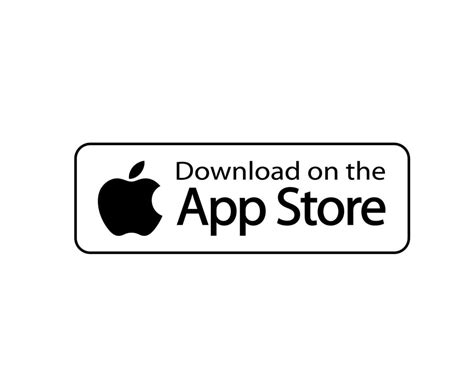 Apple App Store Icon Logo Symbol Black Design Mobile Vector