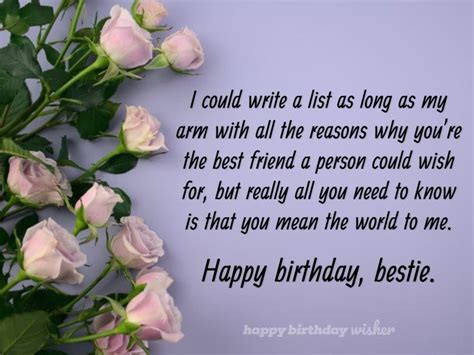 57 Long Meaningful Birthday Wishes For Best Friend Happy Birthday Wisher