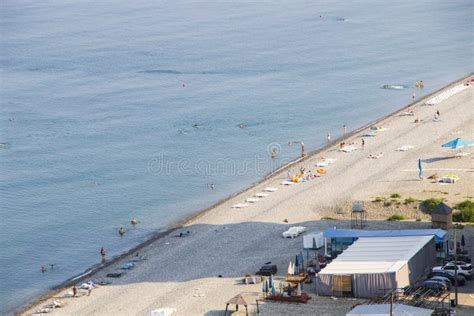 Beach In Black Sea Gonio Georgia Stock Image Image Of Beach Vacation