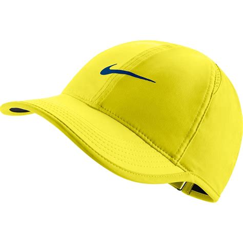 Nike Featherlight Womens Tennis Hat Yellowblack