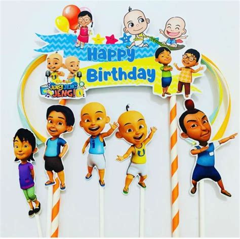 Jual Upin Ipin Jreng Jreng Topper Cake Birthday Hiasan Kue Ulang