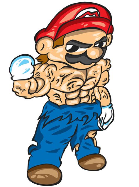 Mario Muscles By Greenate On Deviantart