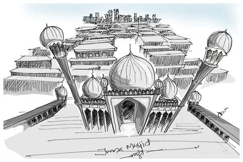 Masjid Sketch At Explore Collection Of Masjid Sketch