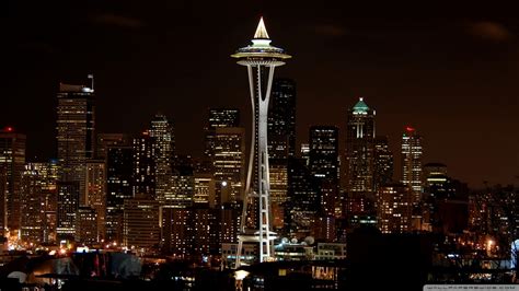 Free Download Hd Wallpapers Seattle Skyline At Night 2560 X 1600 1182