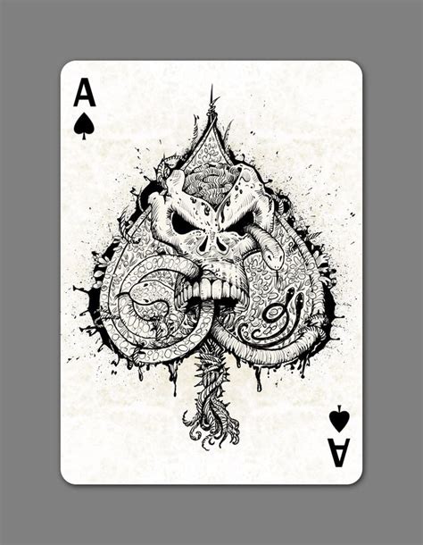 Creepy Playing Cards Deck Playing Cards Art Playing Card Deck Card