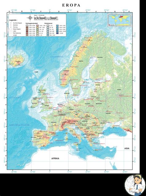 Peta Benua Eropa Ukuran Besar Hitam Putih Berbagai Ukuran The Best