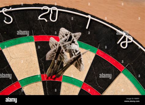 180 Score In Darts Stock Photo Alamy