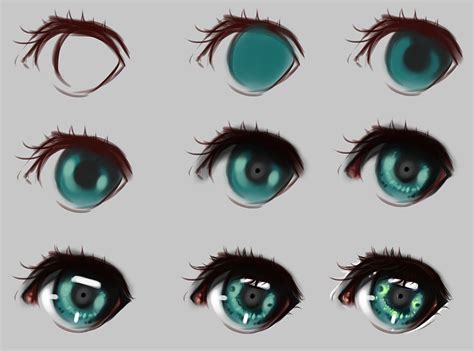 How To Draw Anime Eyes Digital Drawing Eyes Bodewasude