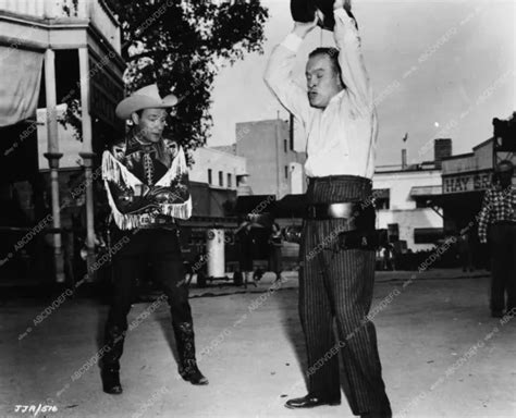 2126 24 ROY ROGERS Bob Hope Clowning Around Behind Scenes Son Of