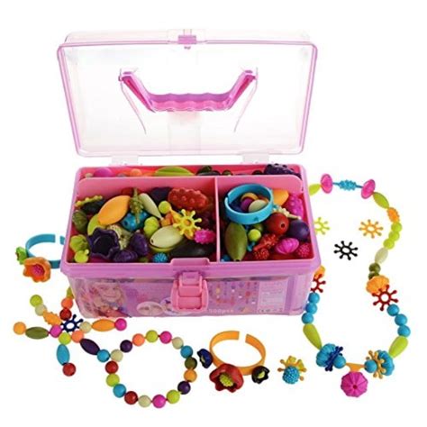 【爆買い！】 Funzbo Snap Pop Beads For Girls Toys ー Kids Jewelry Making Kit