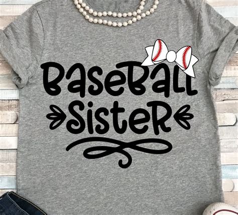 Custom Baseball Sister Shirt Etsy In 2023 Baseball Shirt Designs Baseball Sister Funny