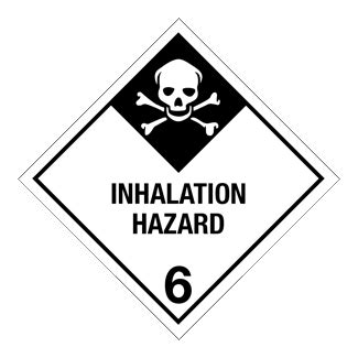 Hazard Class Inhalation Hazard Worded High Gloss Label Icc