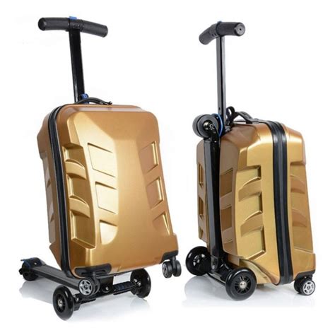 Unisex Multi Functional Suitcase Scooter Travel Trolley Luggage