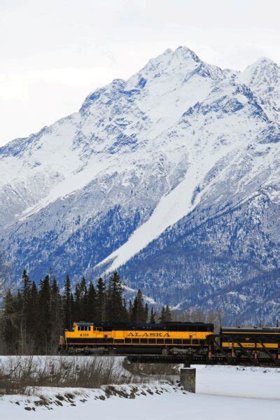 Alaska Railroad Aurora Train Fairbanks To Anchorage Winter Service