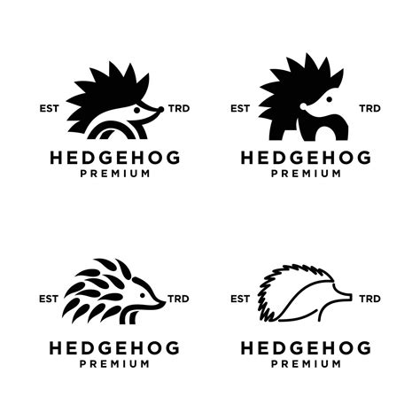 Hedgehog Logo Icon Design Illustration 36183320 Vector Art At Vecteezy