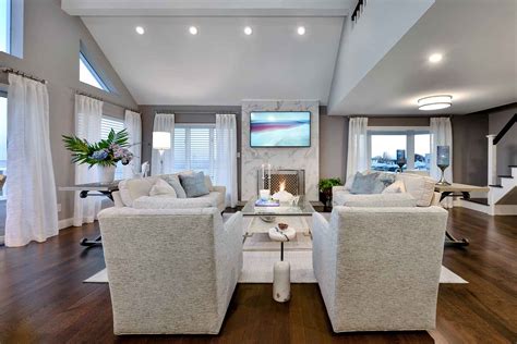 Coastal Chic Open Concept Living Space Twice As Nice Interiors Long