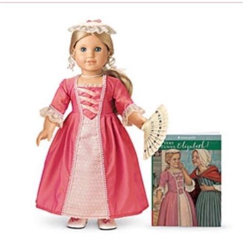 american girl historical doll elizabeth cole 1774 in meet outfit retired doll clothes american