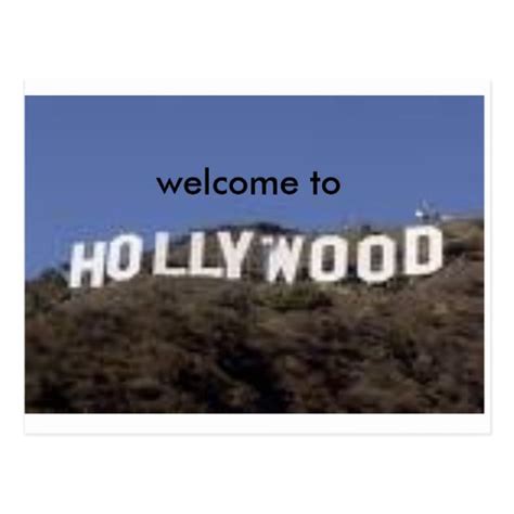 Welcome To Hollywood Postcard Zazzle
