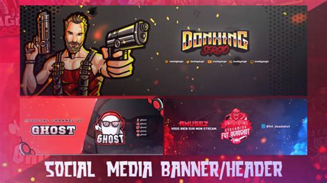 Design An Ultimate Gaming Banner For Youtube Twitch Twitter By