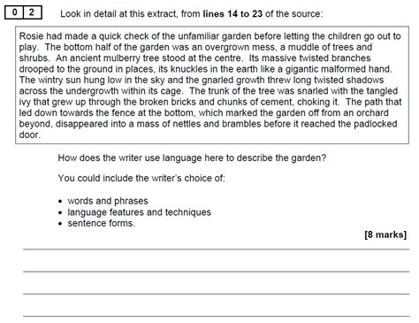 Aqa Gcse Nov English Language Past Paper Questions And Answers