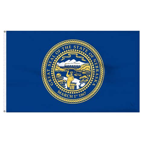 Nebraska 3 X 5 Outdoor Nylon Flag Buy Online 1 800 Flags