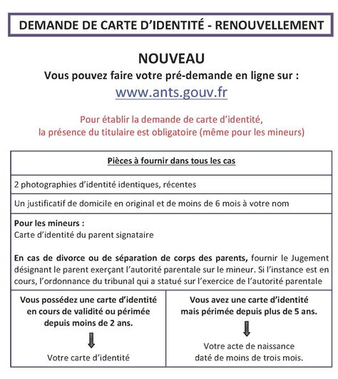 Une carte nationale d'identité est valable 15 ans, un passeport 10 ans. Documents Pour Refaire Une Carte D Identité | Carte De Paris