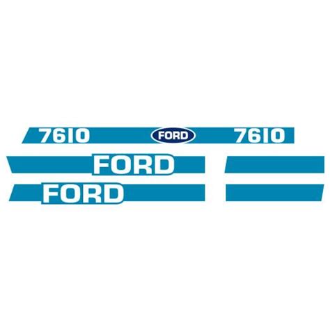 Aufklebersatz Für Ford 7610 Mit Kabine Mdm Parts