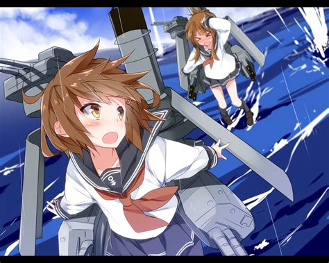 Inazuma And Ikazuchi Kantai Collection Drawn By Mtu Orewamuzituda Danbooru