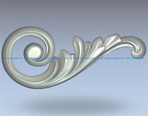 An Image Of A Decorative Object That Is In The Shape Of A Swirl Or Wave