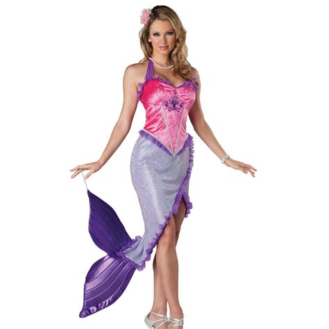 beautiful sexy mermaid little mermaid sea princess womens halloween costume xl