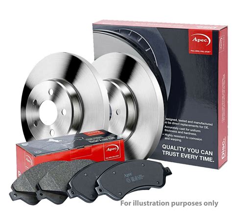 Genuine Apec Rear Brake Discs And Pads Set Solid For Kia Ceed Ebay