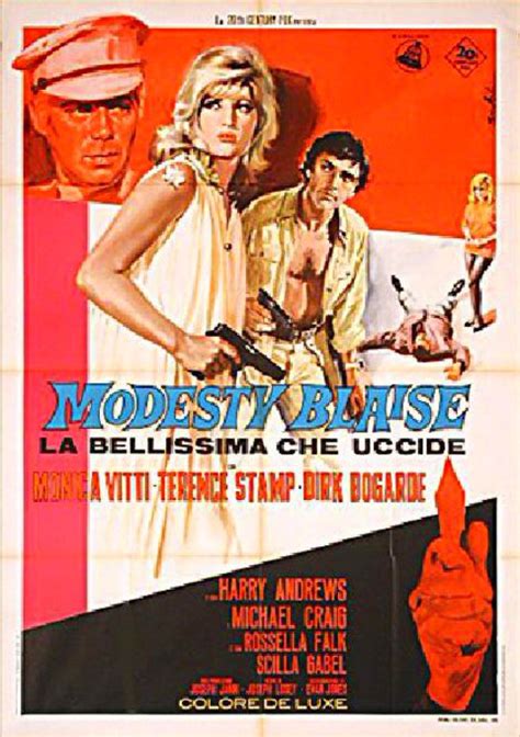 modesty blaise 1966 italian due fogli poster posteritati movie poster gallery