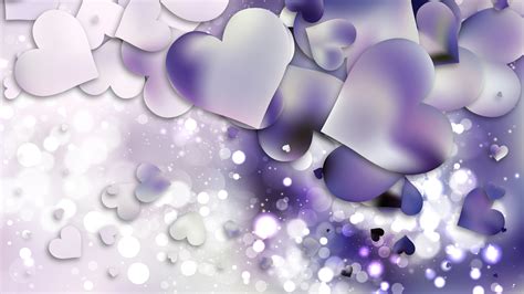 Light Purple Heart Wallpaper Background Illustration Heart