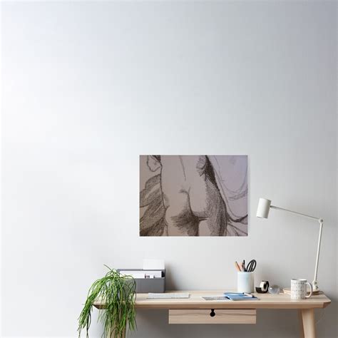 Female Nude From Behind Detail Poster By Sarahbentvelzen Redbubble