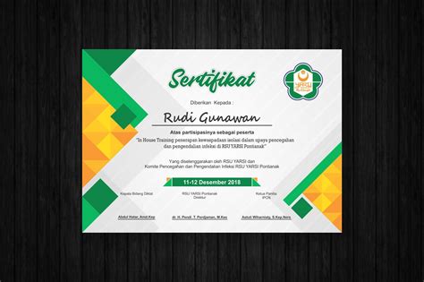 Aug 25, 2020 · download template sertifikat & piagam word kosong gratis. Desain Template Sertifikat Keren - Riza Corel
