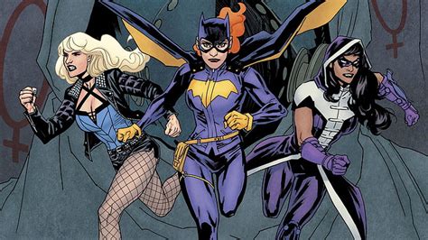 Comics Birds Of Prey Batgirl Belt Black Canary Black Hair Blonde